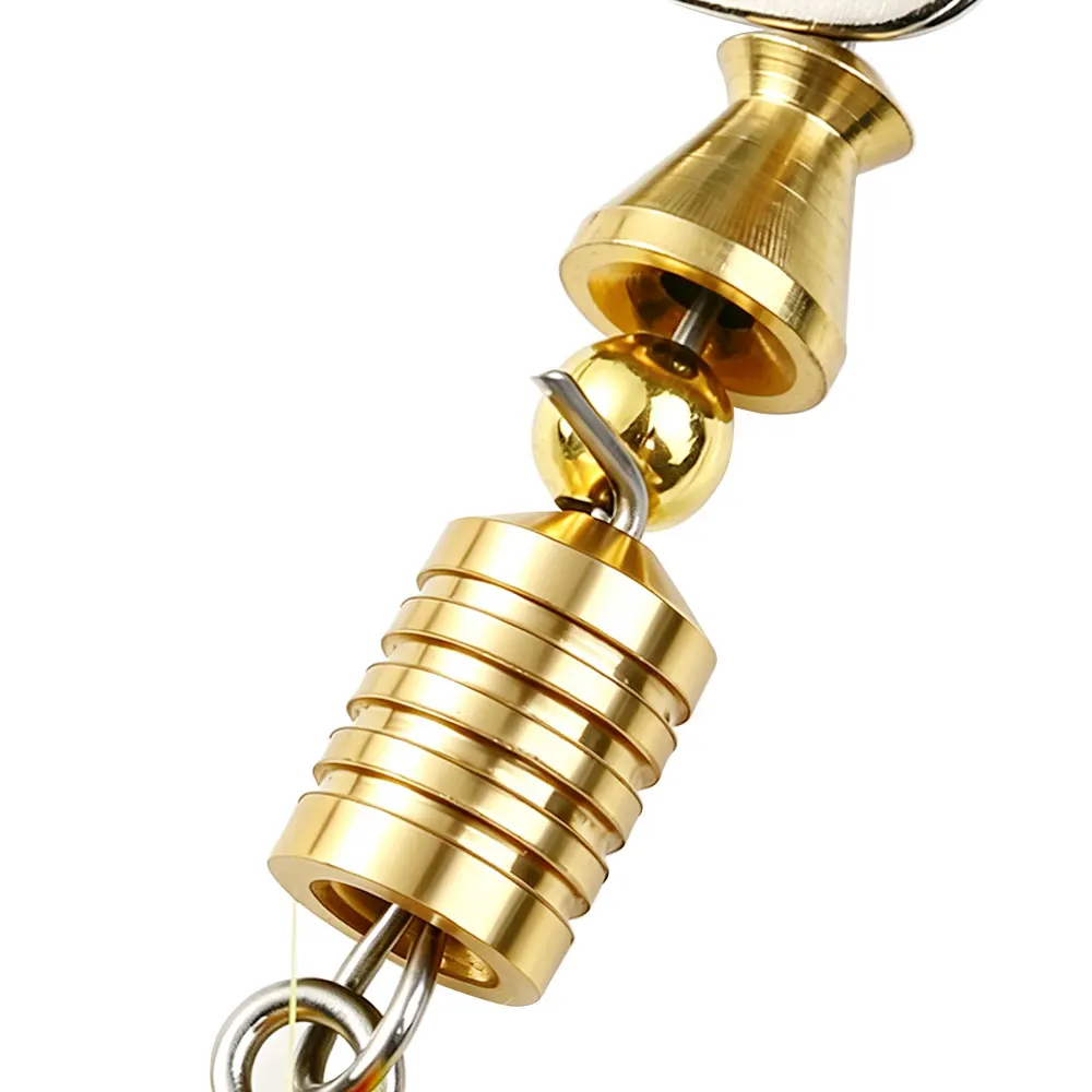 Señuelos giratorios para lubina tipo cuchara Walleye Zander - imagen 5