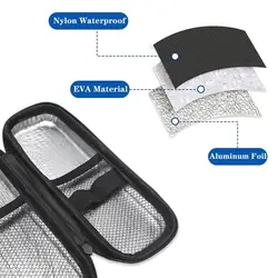 Neceser térmico para insulina resistente al agua con bolsillo gel