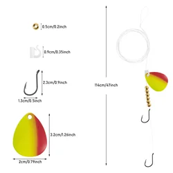 Aparejo surf para lucioperca cebo vivo con anzuelos Octopus Colorado