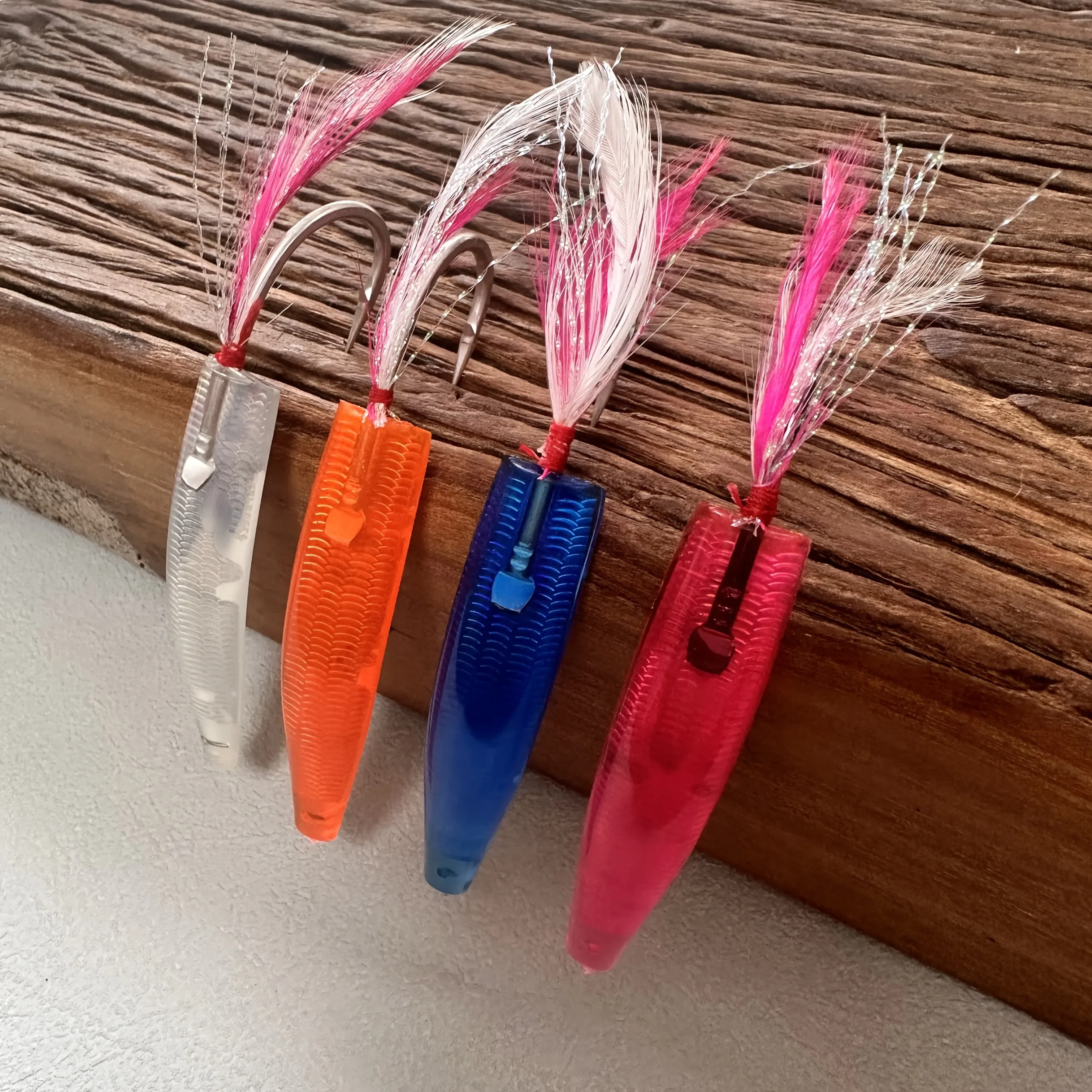JOOYOO Anzuelo trolling para caballa – 8cm cebo artificial - imagen 3