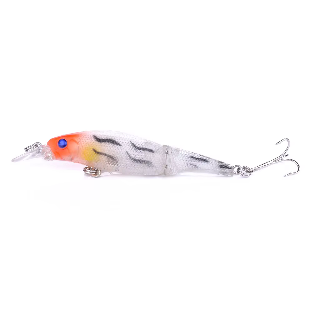 Señuelos Wobblers tipo Minnow duros multisección para perca y carpa - imagen 3