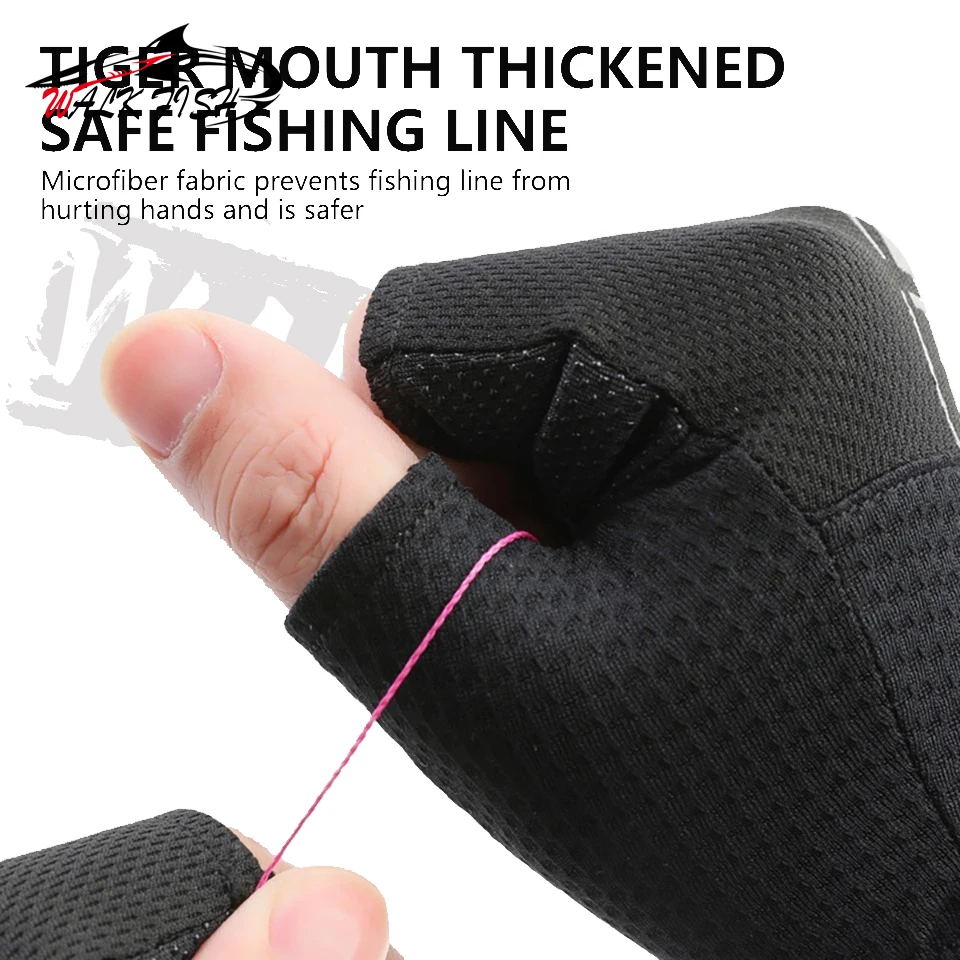 Guantes de pesca WALK FISH de verano con dedos descubiertos - imagen 3