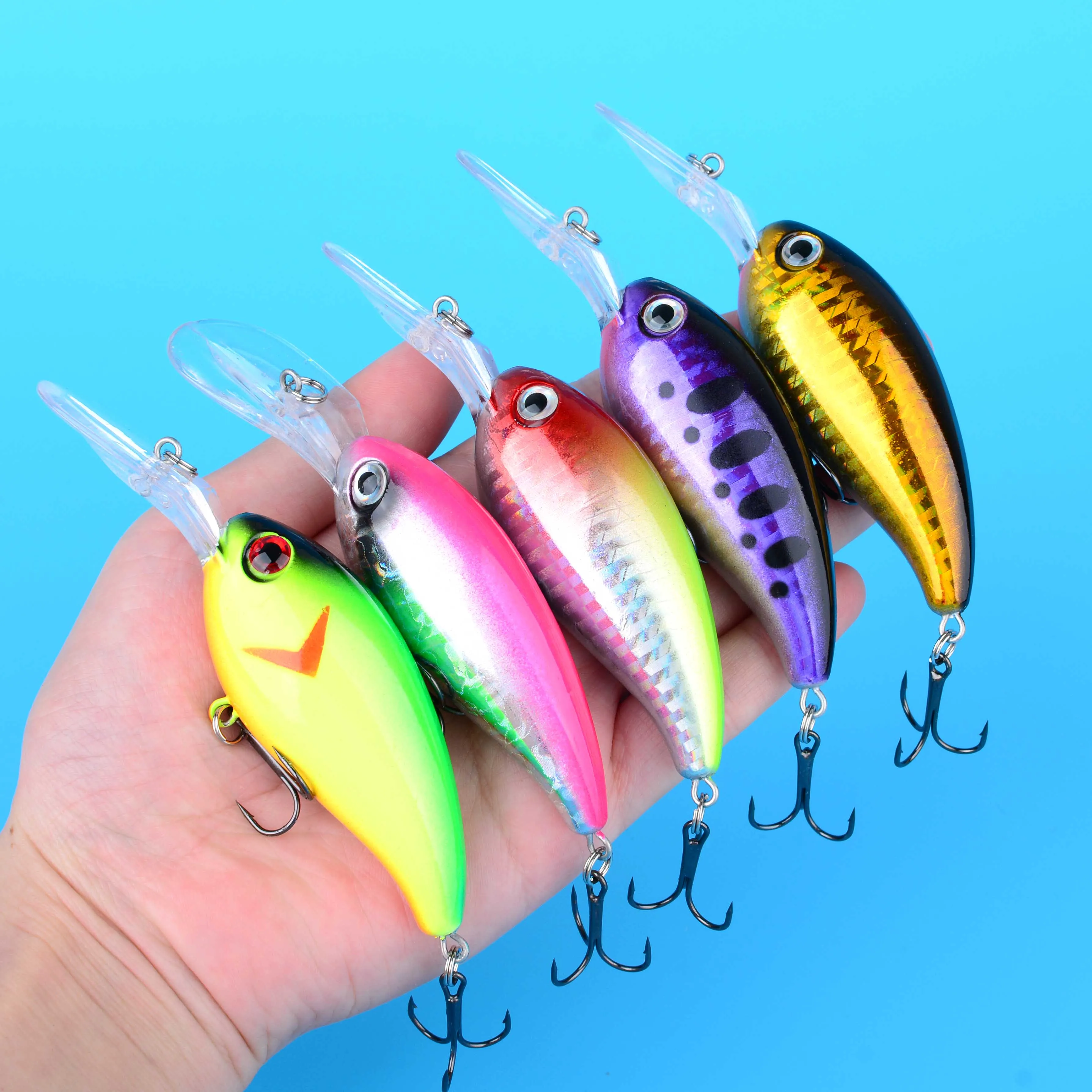 Crankbait Minnow para lubina y lucio, ideal para arrastre - imagen 4