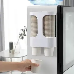 Soporte para vasos de pared automático con dispensador para cocina