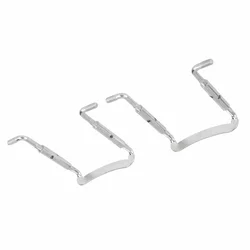 Soporte de mentón para violín metálico plateado