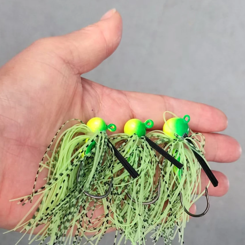 Cebo Chatterbait tipo balón de fútbol sin maleza para lubina - imagen 5