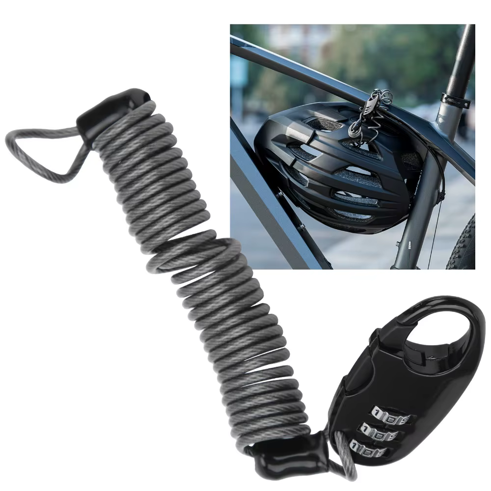 Cable Candado para Casco con Contraseña – Acero y Zinc - imagen 4