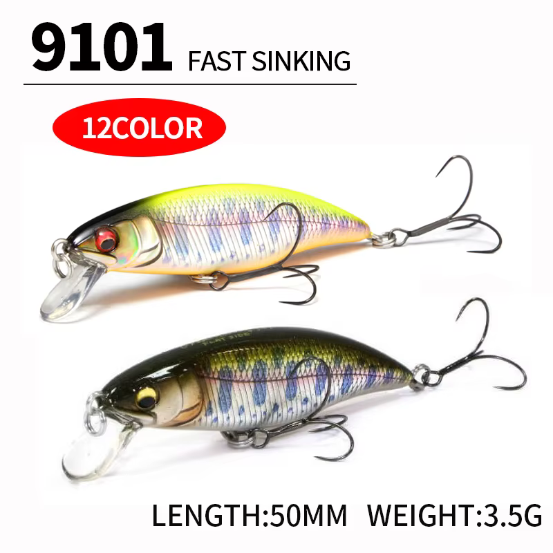 Nuevo Bass Jerkbait - señuelo minnow que se hunde rápido para pesca - imagen 2