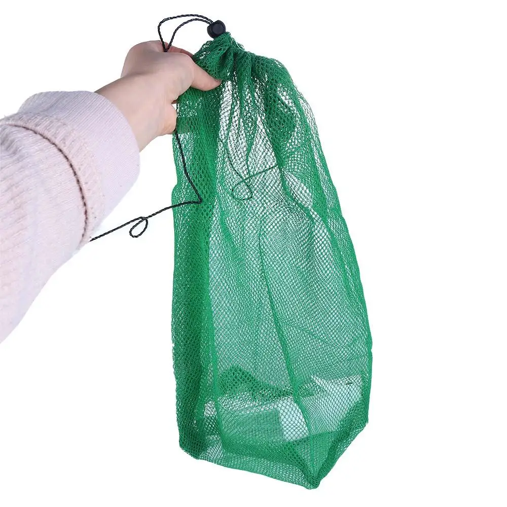 Red de pesca plegable portátil verde con bolsa de malla - imagen 2