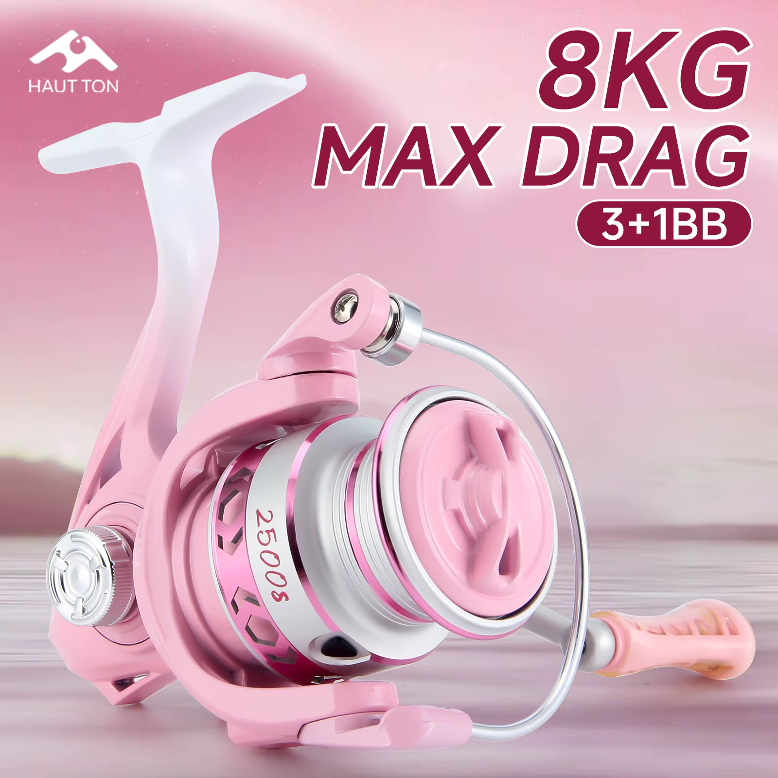 Carrete de spinning ligero 5,2:1 con arrastre 8 kg - imagen 5