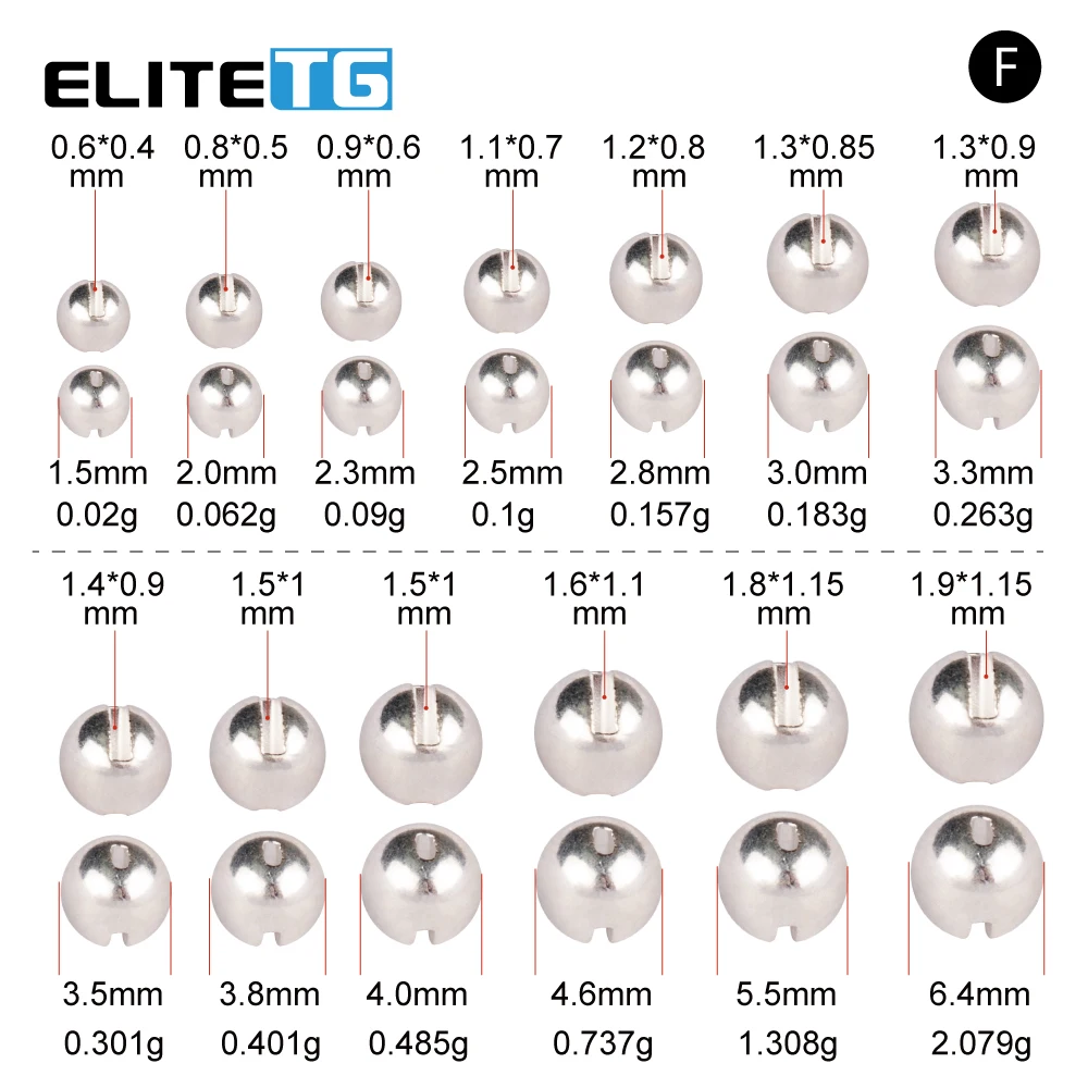 Cuertas de tungsteno ranuradas Elite TG para atado de moscas - imagen 2