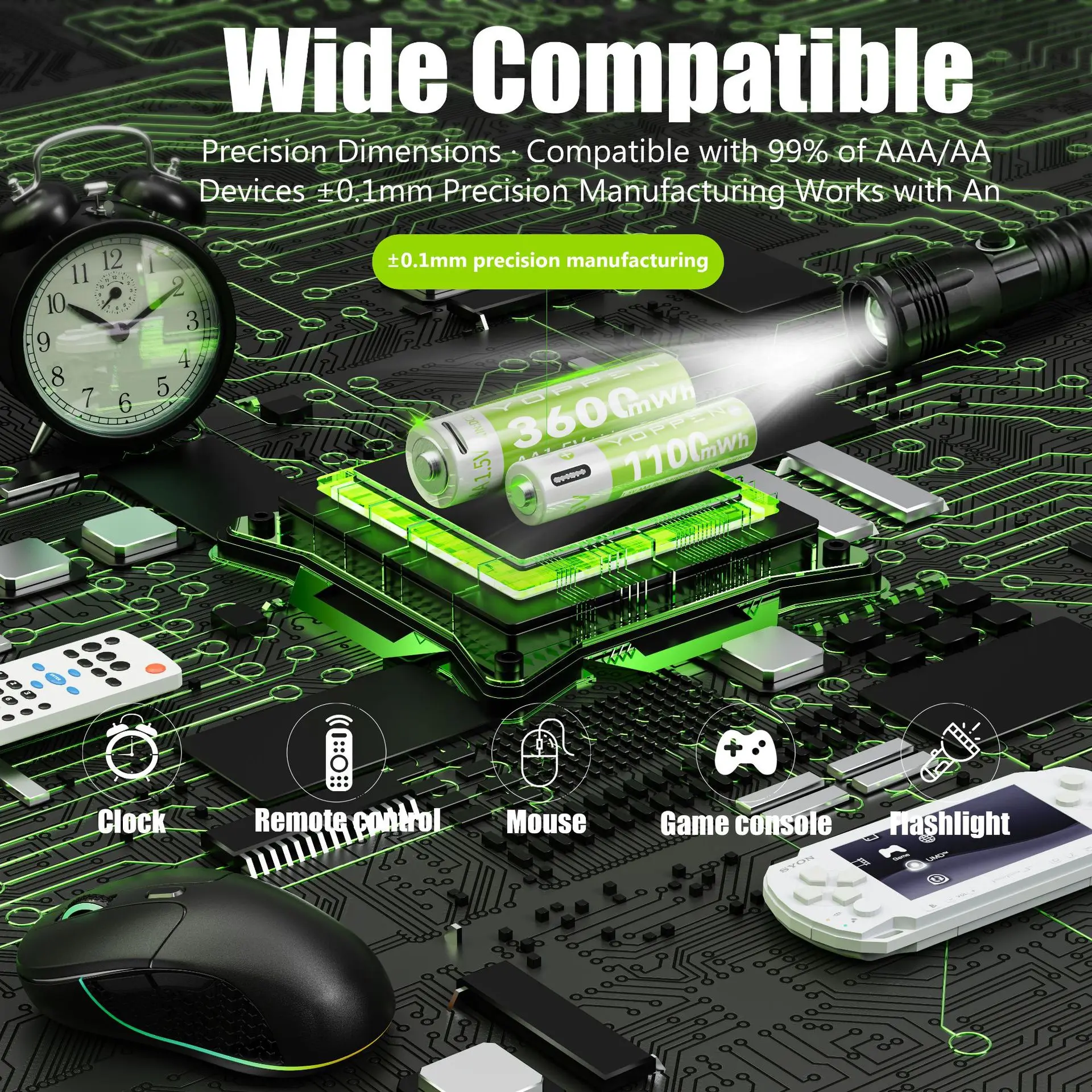 Batería recargable USB-C de litio para control remoto y juguetes - imagen 4