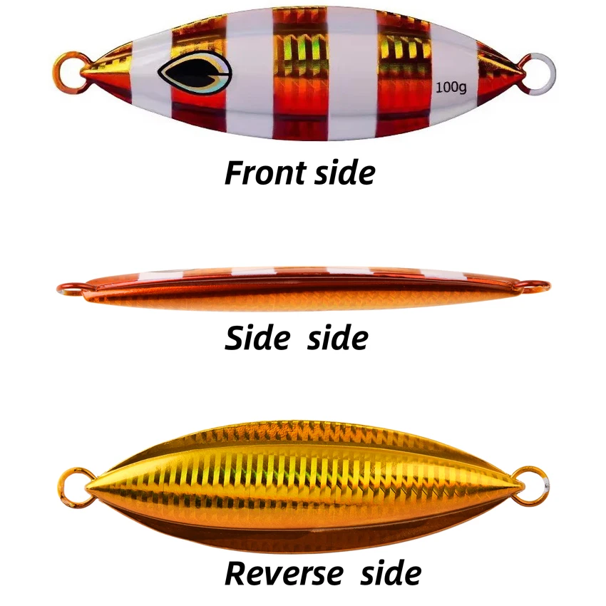 Señuelo jigging lento metal UV con anzuelo auxiliar para atún y pargo - imagen 4