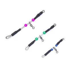Conector giratorio en T de 3 vías antienredos para pesca marina