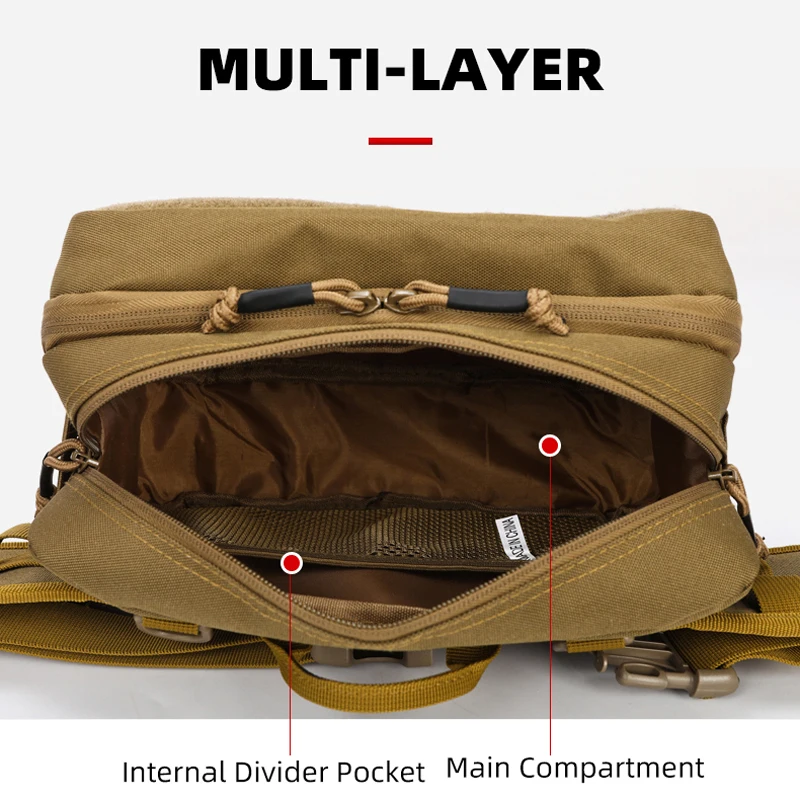 Bolsa táctica de pesca con cinturón portátil para señuelos - imagen 4