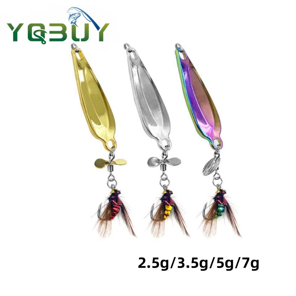 Señuelo de mosca Spinner con lentejuelas para lubina y perca sol - imagen 2