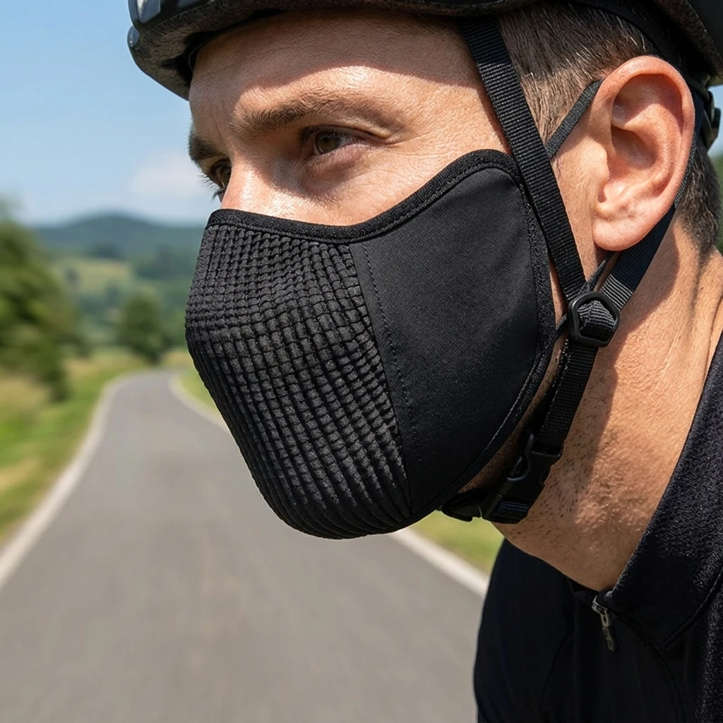 Máscara de protección solar transpirable UV resistente ciclismo
