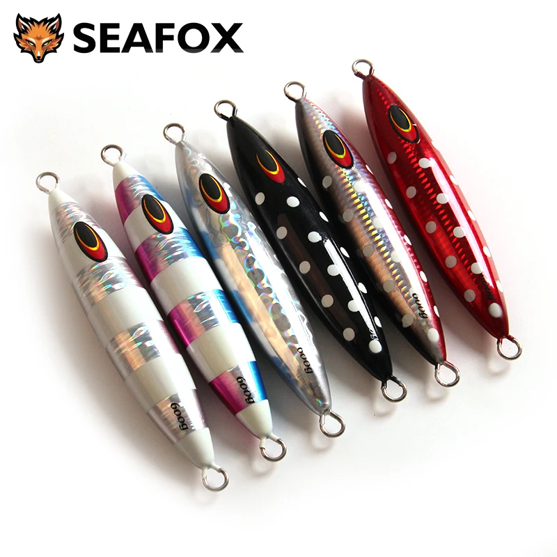 SEAFOX jigging señuelo metálico para atún y pez rey en agua salada - imagen 4