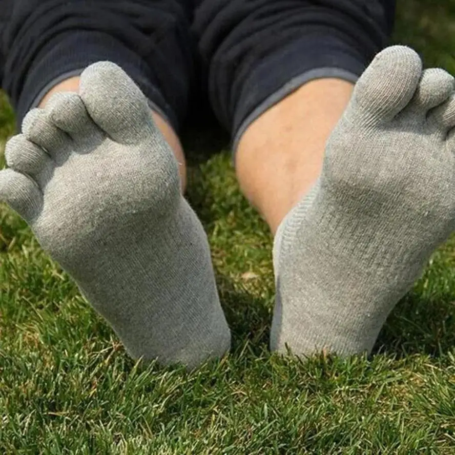 Calcetines dedos de algodón cortos de corte bajo ultrafinos - imagen 4