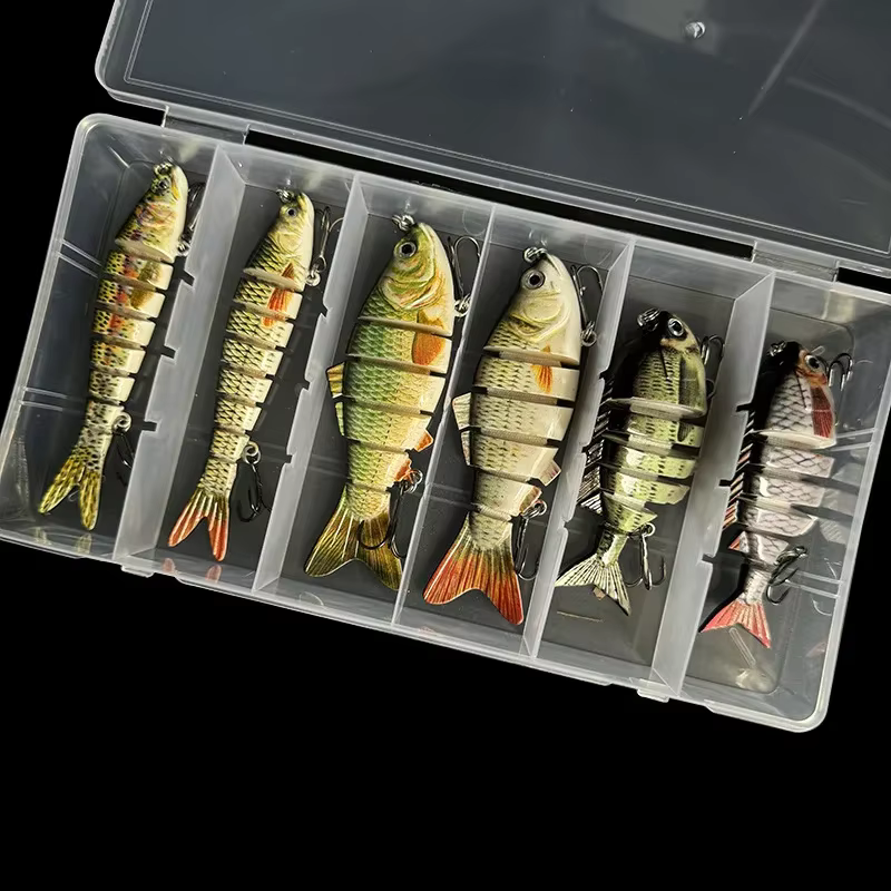 Swimbait hundimiento multiarticulado – Señuelo duro para agua salada - imagen 2