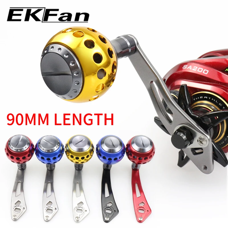 Manivela baitcasting EKFan de aleación aluminio, perilla amplia - imagen 5