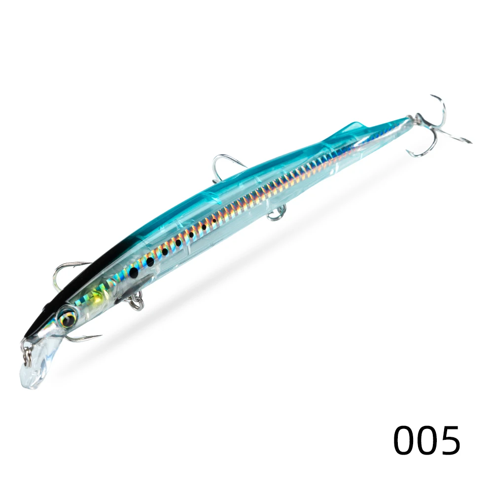 D1 Jerk Minnow Jerkbait flotante de largo alcance – Lubina y lucio - imagen 5