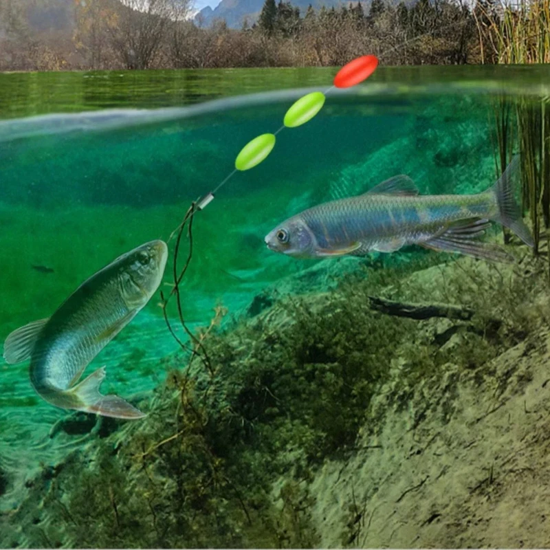 Líneas de pesca preatadas para río con anzuelos de manga dorada - imagen 5