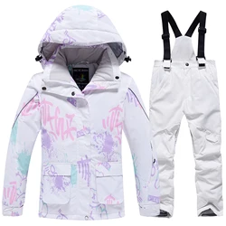 Traje de Esquí 2 Piezas Niño con Capucha – Resistente al Viento
