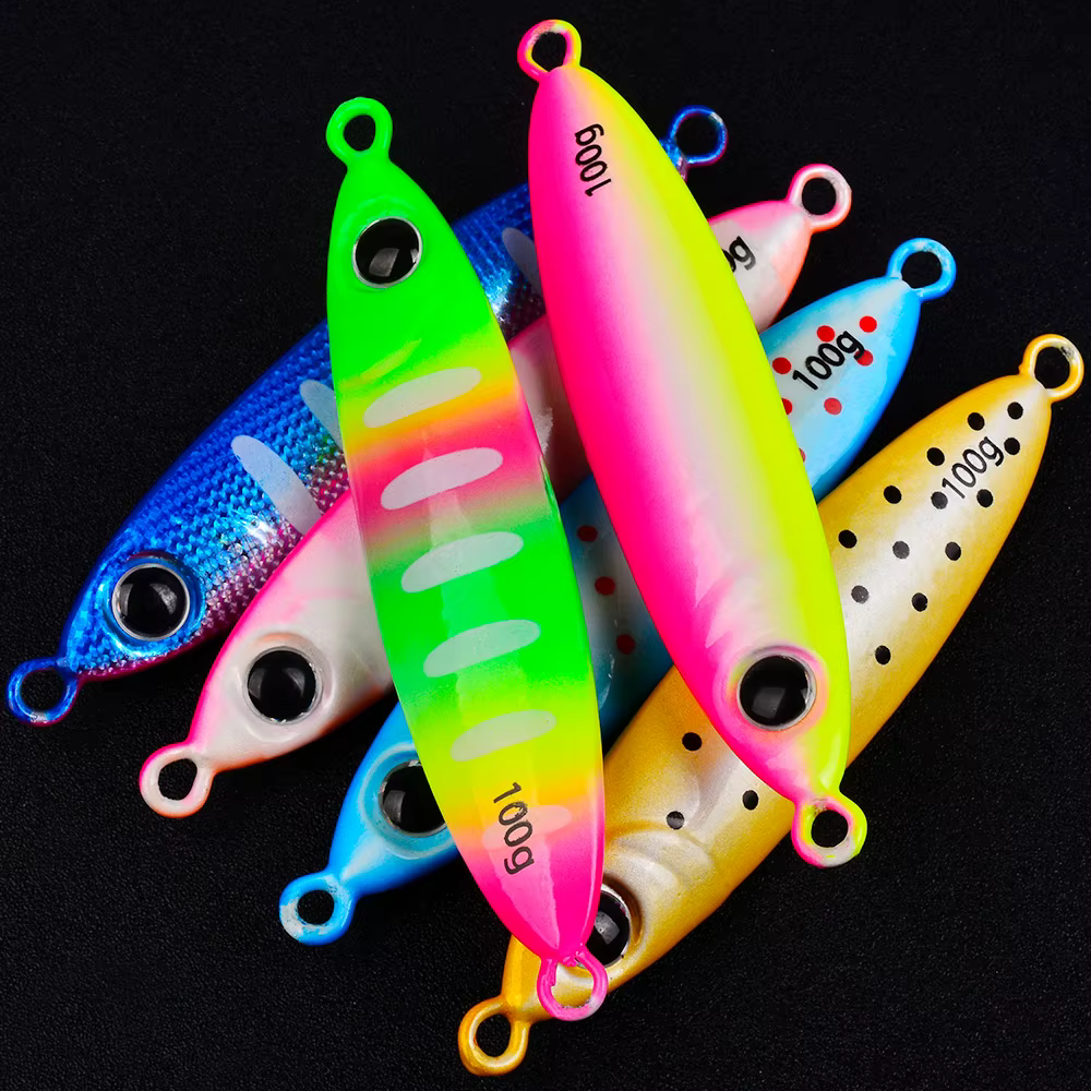 Proberos Jig de pesca luminoso tipo cuchara para jigging lento - imagen 5