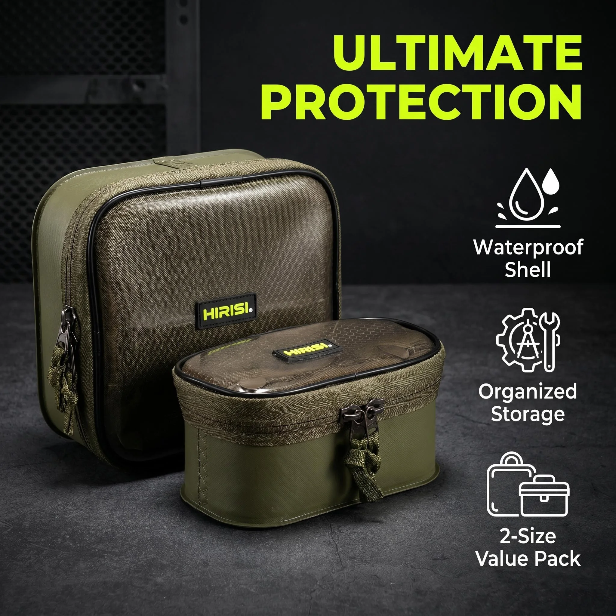 Bolsa EVA HIRISI impermeable para aparejos de carpa, estuche - imagen 3