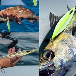 Jig de metal TEASER J131 luminoso para agua salada – Jigging