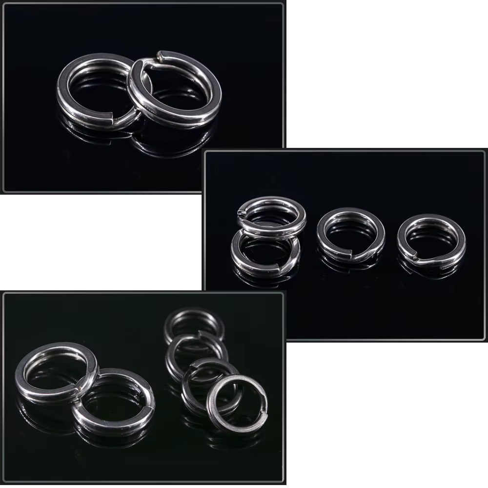 Anillos partidos de acero inoxidable para pesca en agua salada - imagen 3