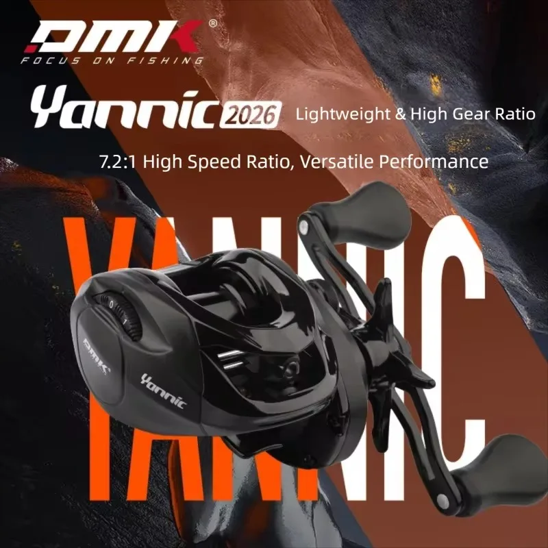 Carrete baitcast DMK Yannic con freno magnético y fibra de carbono - imagen 5