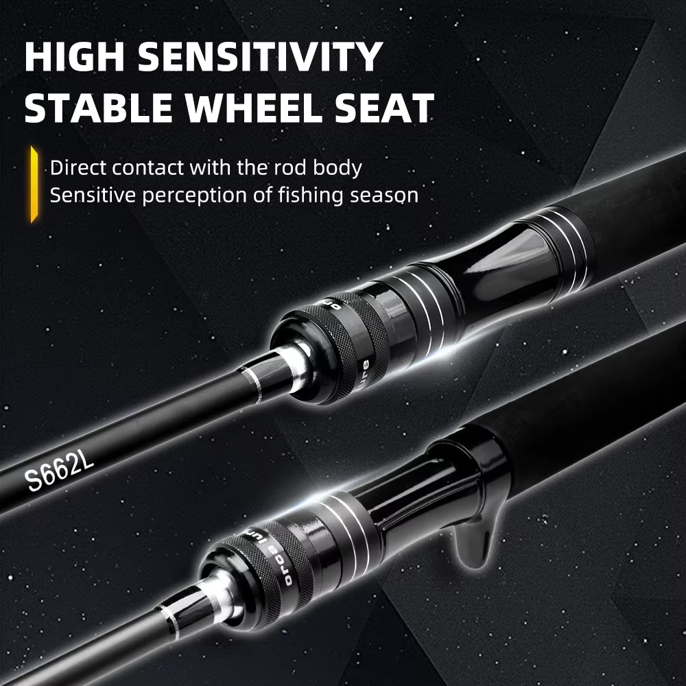 Caña FishingFans ORCA Light de carbono con asiento giratorio - imagen 5