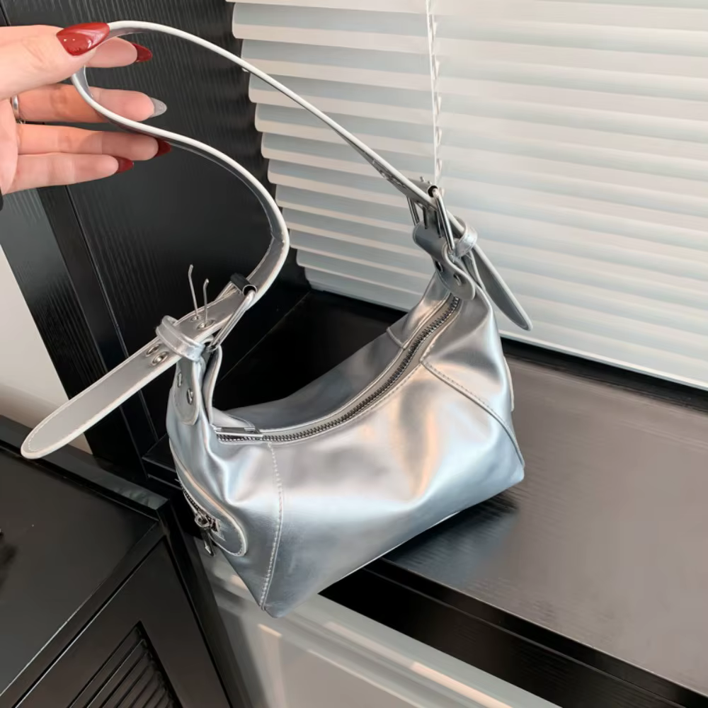 Bolso de hombro retro de gran capacidad para uso diario