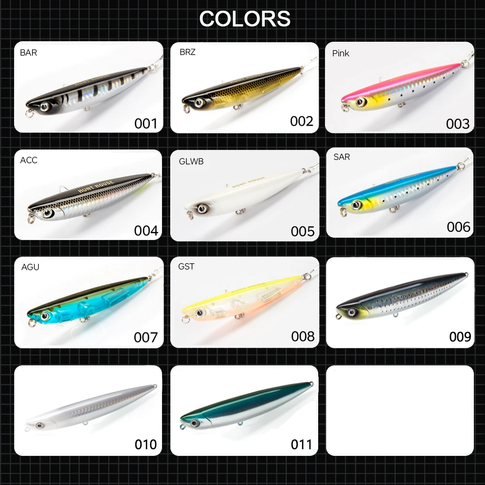 Hunthouse D02 Sparrow Pencil señuelo de superficie Walk the Dog