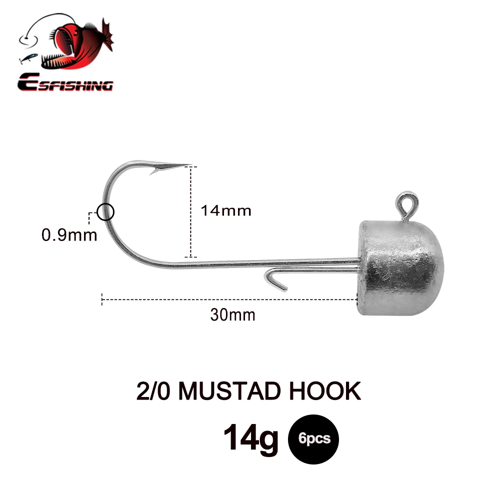 Mustad Ned Rig Jig Head para vinilo - imagen 2