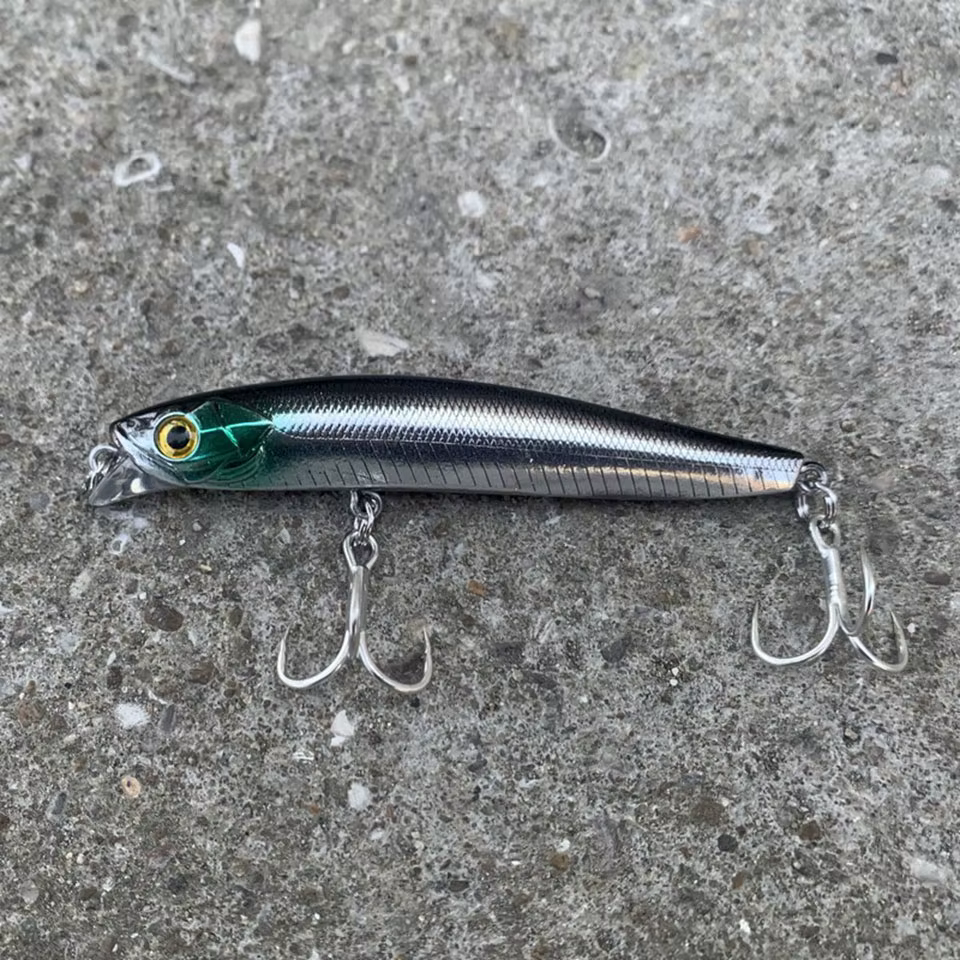 Walk Fish Minnow Señuelo para Lucio – Wobbler 2 anzuelos de fondo - imagen 5