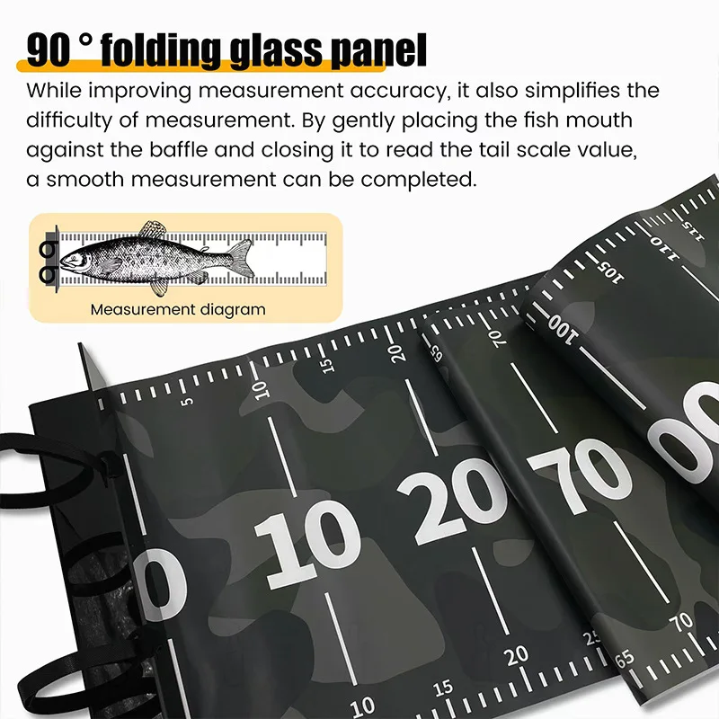 Regla de medida de pesca de PVC impermeable