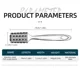 Cepillo quitaescamas ShareShark acero inoxidable dentado universal