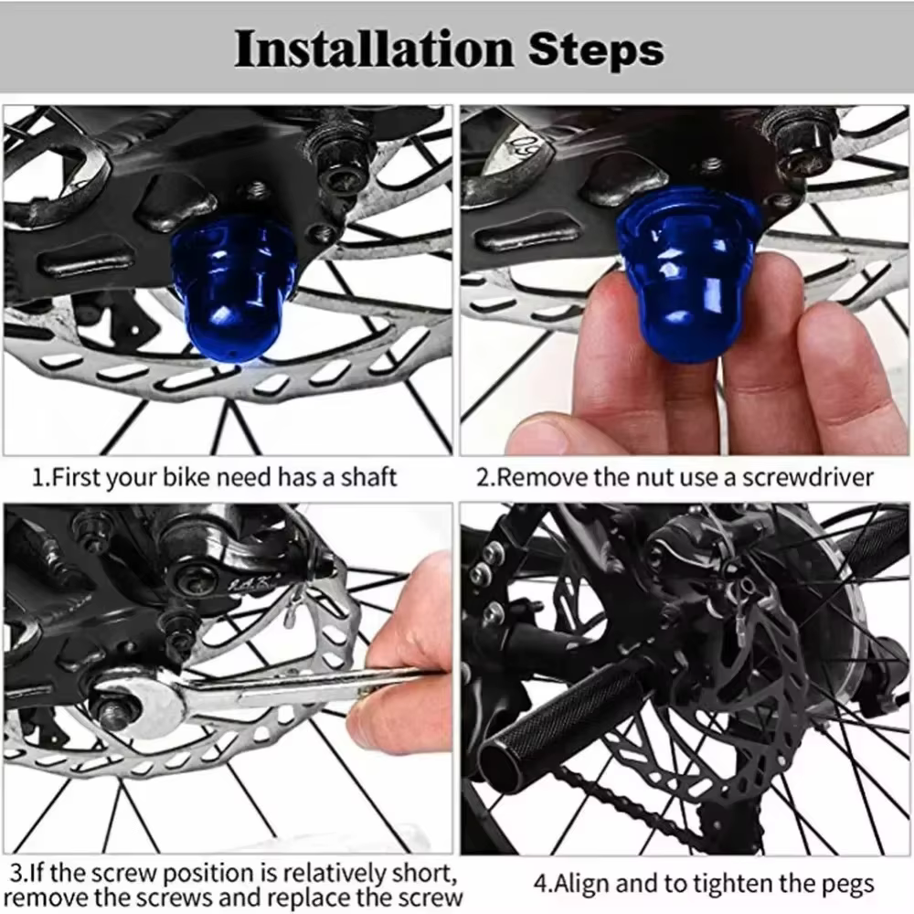 Clavijas antideslizantes para bicicleta – Reposapiés ultraligeros resistentes - imagen 4