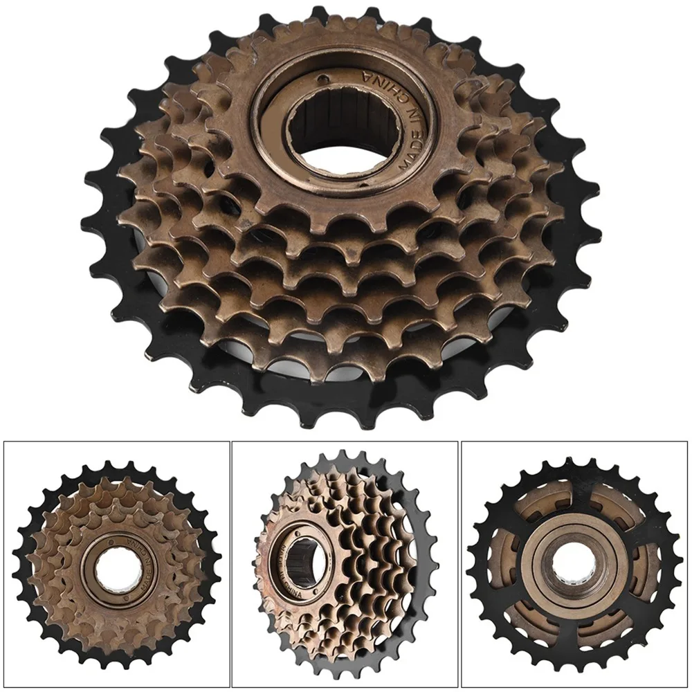 Cassette piñones bici acero carbono negro y marrón – fácil instalación - imagen 4
