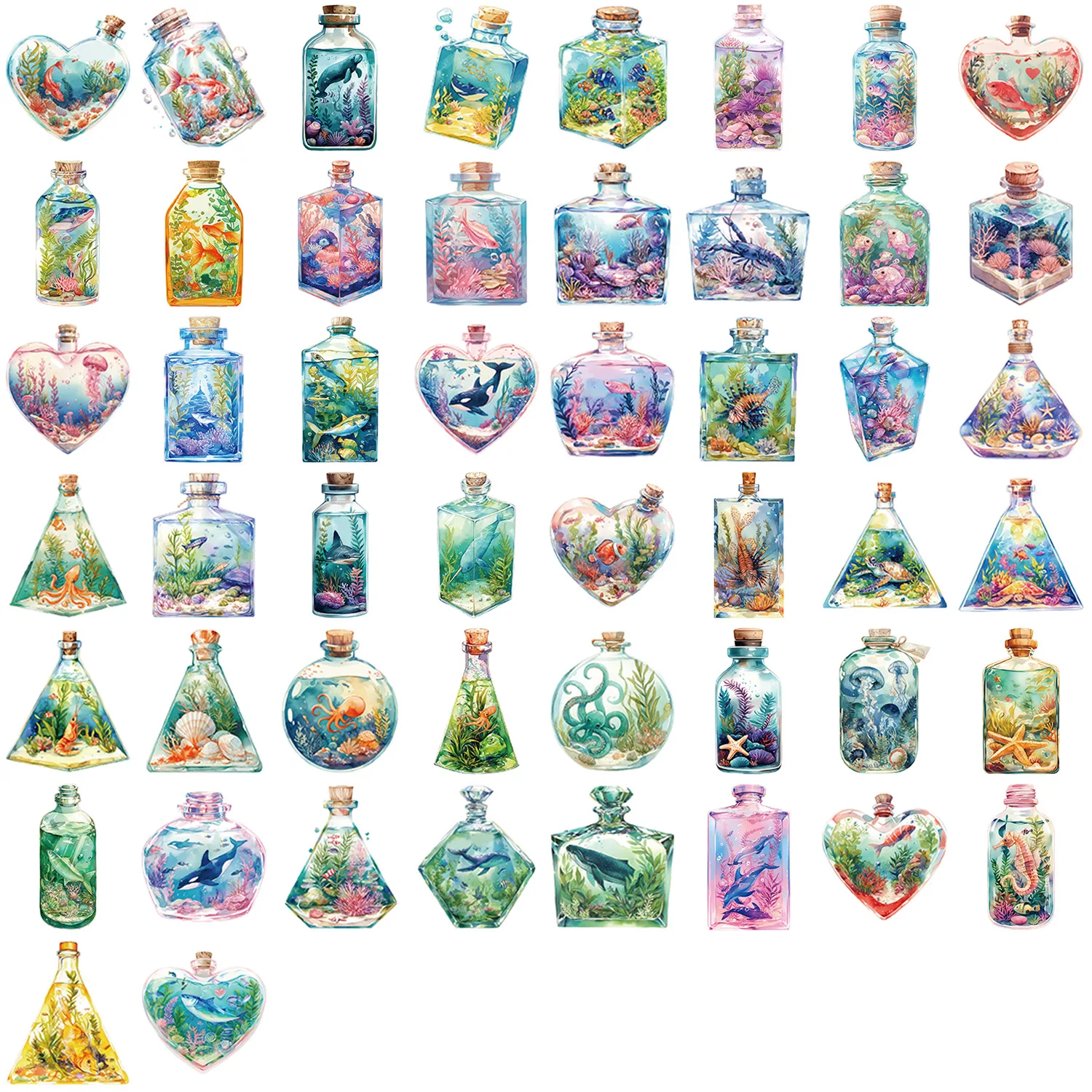 Pegatinas impermeables submarinas – Tarro DIY para decoración - imagen 2
