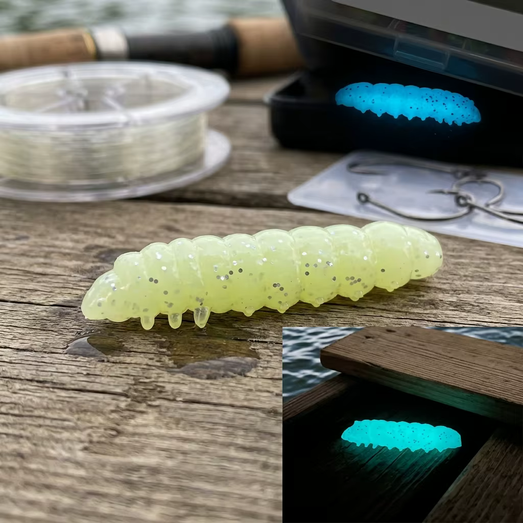 Señuelo luminoso TPE tipo insecto flotante - imagen 5