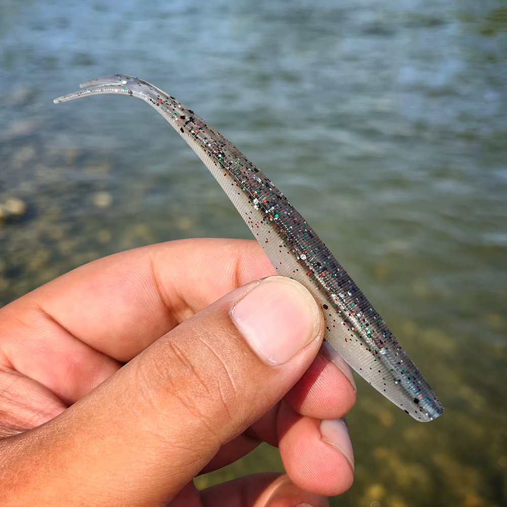 Señuelo Soft Spinpoler Fluke Split Tail para Baars - imagen 2