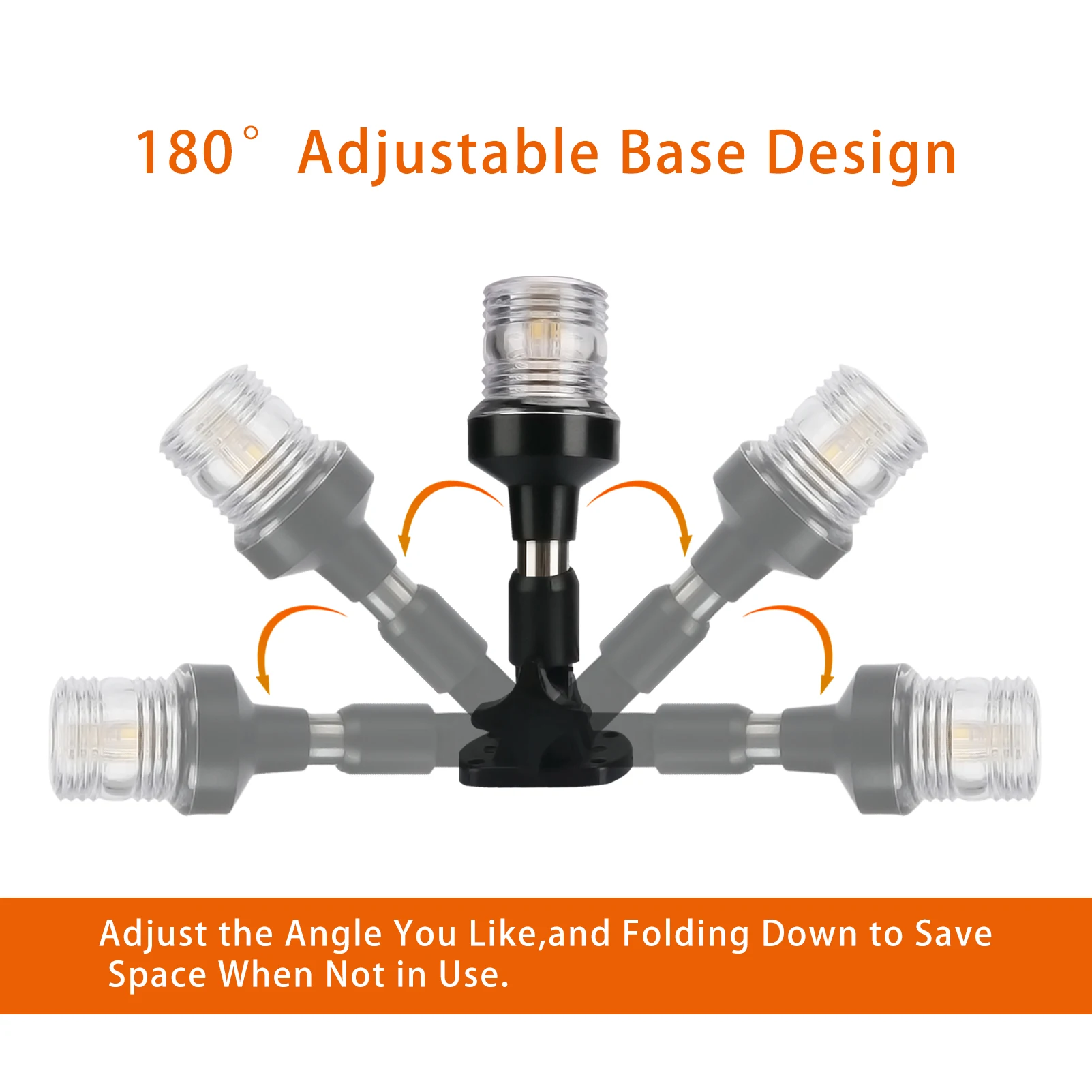 Luz LED plegable de anclaje – Ideal para pesca desde barco - imagen 4