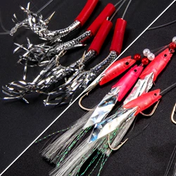 Jig de Plumas Caballa – Anzuelo para lubina y rape marino