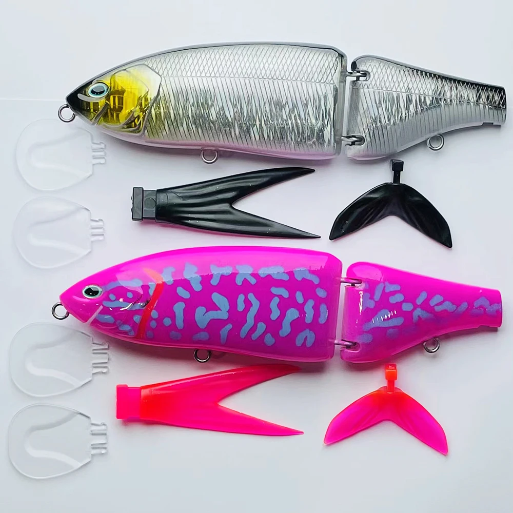 Swimbait flotante articulado shad de cuerpo duro para lucio y bass - imagen 2