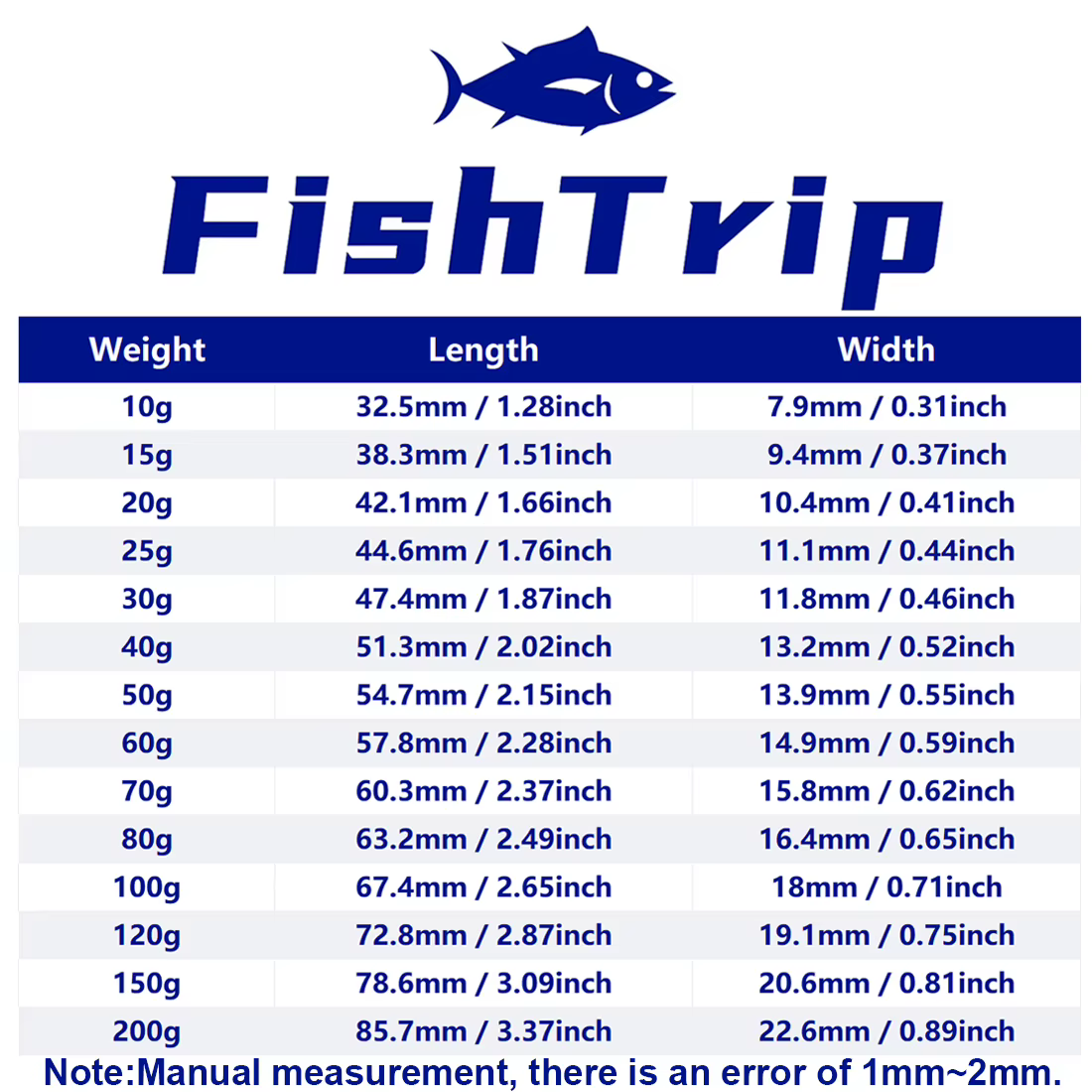 Plomos de pesca FishTrip Willow Leaf – Tipo hoja para agua dulce y salada