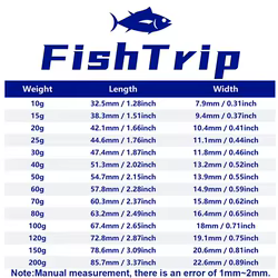 Plomos de pesca FishTrip Willow Leaf – Tipo hoja para agua dulce y salada